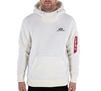 Alpha Industries Teddy Hoody Kapuzensweat für Herren Off White