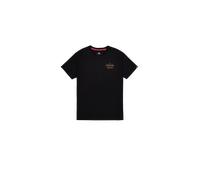 Alpha Industries - Tonal Logo Print T-Shirt - Black M
