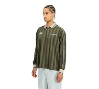 Alpha Industries Track Tricot Polo Longsleeve Langarmshirt Größe XL Grün