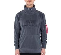 Alpha Industries Turtle-Neck Sweater Polar Fleece Sweatshirt für Herren Greyblack