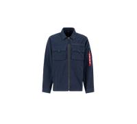 Alpha Industries Twill Overshirt Größe M Dunkelblau