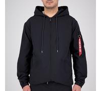 Alpha Industries Übergangsjacke Expedition (moderner Windbreaker mit Kapuze) schwarz Herren, Größe L