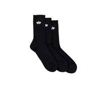 Alpha Industries Unisex Basic 3 Pack Socken, Black, 39/42