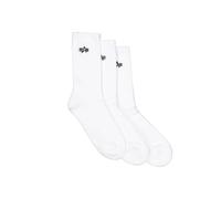 Alpha Industries Unisex Basic 3 Pack Socken, White, 39/42