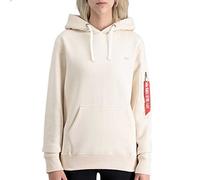 Alpha Industries Unisex EMB Hoody Kapuzensweat für Herren Jet Stream White