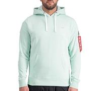 Hoodie ALPHA INDUSTRIES "ALPHA Men - Hoodies Unisex EMB Hoody" Gr. XS, grün (mint) Herren Sweatshirts (28652222-XS)