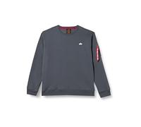 Alpha Industries Unisex EMB Sweater Sweatshirt Unisex Greyblack