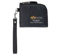 Alpha Industries Unisex-Erwachsene Label Wallet Portemonnaie Reisezubehör-Brieftasche, Black