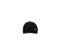 Alpha Industries Unisex Metal Label Cap Baseballkappe, Black/Shiny Gold, One Size