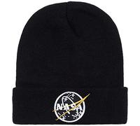 Alpha Industries Unisex NASA Beanie, Black, One Size