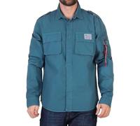 Alpha Industries Urban Military Shirt Overshirt für Herren Vintage Marine