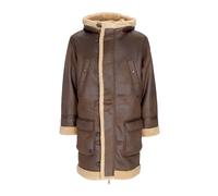 Alpha Industries - Vintage Brown Arctic Parka Eco-Lederjacke - - Coats - Herren - Braun - S