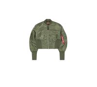 Alpha Industries Waisted MA-1 Bomberjacke Größe M Olivgrün