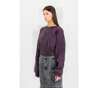 Alpha Industries Waisted Sweater Plum Größe: XS | Pullover Outlet | Damen | Magenta