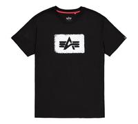 Alpha Industries - Washed Out Logo T-Shirt - Black XL