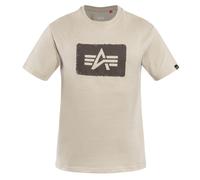 Alpha Industries - Washed Out Logo T-Shirt - Organic Beige M