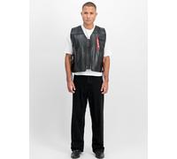 Alpha Industries X-Force Leather Loose Vest Größe L Schwarz