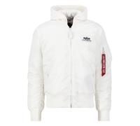 Alpha Industries Ma-1 Zh Back Print Jacke L White / Black