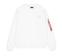 Alpha Industries White Herren S Alpha Industrie Back Print Crewneck Sweat