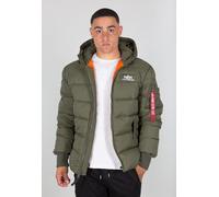 Alpha Industries Winterjacke Hooded Puffer Alpha FD dunkelgrün Herren, Größe XXL