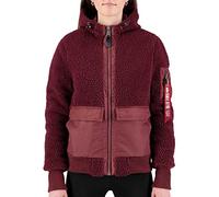 ALPHA INDUSTRIES Women's Zip Hood Teddy Wmn Jacket