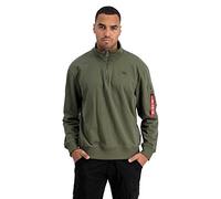 Alpha Industries X-Fit Half Zip Sweater Sweatshirt für Herren Dark Green