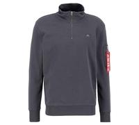 Alpha Industries X-Fit Half Zip Sweater Sweatshirt für Herren Vintage Grey