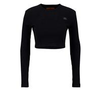 Alpha Industries X-Fit Rib C Longsleeve in Gr. S in Schwarz