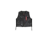 Alpha Industries X-Force Leather Vest Größe L Schwarz