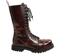 Alpha Rangers 14-loch Boot Festival Army Gothic Leder Springerstiefel Stahlkappe Burgundy Rub Off 5029 EU 40