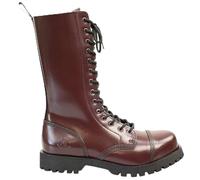 Alpha Rangers 14-loch Boot Festival Army Gothic Leder Springerstiefel Stahlkappe Oxblood 5042 EU 40
