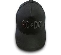AC/DC - Shiny Black Logo - Cap Schwarz Onesize