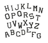 Alphabet-Patches zum Aufbügeln, 26 Stück, stilvoll, kreativ, lustig | Buchstaben Patches Aufkleber für Jacken, Jeans, Hemden, T-Shirts, Hoodies, Sweatshirts, Westen, Hüte, Mützen, Jeansjacke