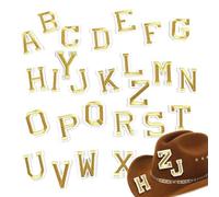 Alphabet-Patches zum Aufbügeln, 26 Stück, stilvoll, kreativ, lustig | Buchstaben Patches Aufkleber für Jacken, Jeans, Hemden, T-Shirts, Hoodies, Sweatshirts, Westen, Hüte, Mützen, Jeansjacke