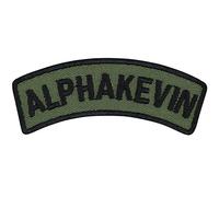ALPHAKEVIN Tactical Morale Patch zum annähen/aufbügeln | Bundeswehr Aufnäher Army Aufbügler Namensschild Patch Militär Applikation für Jacke/Uniform/Tasche | 70x20mm