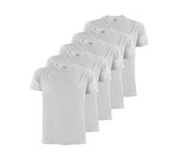 ALPIDEX Herren T-Shirts 5er Set Rundhals einfarbig S M L XL XXL 3XL 4XL 5XL, Größe:XL, Farbe:Cloud