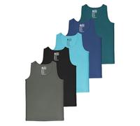 ALPIDEX Jungen Unterhemd 5er Set 100% Baumwolle Tank Top Trägertop 104-170 | Kinder Unterhemden, Unterwäsche, Ärmellos, Achselhemd, Basic, OEKO-TEX, atmungsaktiv, weich, Sport, Schule, Maschinenwäsche