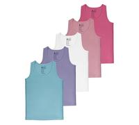 ALPIDEX Mädchen Unterhemd 5er Set 100% Baumwolle Tank Top Trägertop 98-164 | Kinder Unterhemden, Unterwäsche, Ärmellos, Achselhemd, Basic, OEKO-TEX, atmungsaktiv, weich, Sport, Schule, Maschinenwäsche