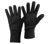 ALPIDEX Thermo Strickhandschuhe Thinsulate Gefütterte Warme Winter Outdoor Sport Feinstrick Handschuhe Strickbund Hautfreundlich Atmungsaktiv Unisex Damen Herren, Größe:M, Farbe:black