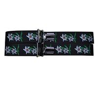 Alpin-Trachten Trachtenhosenträger Hosenträger Edelweiss (Schwarz)