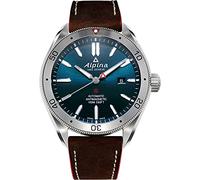 Alpina Analoge Automatikuhr für Herren mit Lederarmband AL-525NS5AQ6, braun, Modern