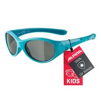 ALPINA FLEXXY GIRL Kindersonnenbrille, turquoise gloss, One Size