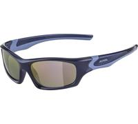 Alpina Sports Sonnenbrille FLEXXY KIDS – verspiegelt, bruchsicher, 100% UV-Schutz – lila-blau