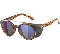 ALPINA GLACE P - Sunglasses with 100% UV Protection for Adults - Polarized, Mirrored & Shatterproof - Havana Gloss - One Size