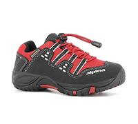Alpina Kinder Wanderschuhe, ATOS rot/schwarz, mit Rutschfester Gummisohle, Unisex, Gr. 26