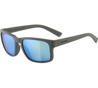 Alpina Kosmic Sonnenbrille (321 moon grey matt, Scheibe: blue mirror (S3))