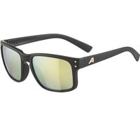 ALPINA KOSMIC - Verspiegelte und Bruchsichere Sonnenbrille Mit 100% UV-Schutz Für Erwachsene, gold-matt