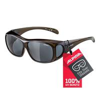ALPINA OVERVIEW - Verzerrungsfreie und Bruchsichere Sonnenbrille für Brillenträger, Aufsatz für Brillenträger, 100 Prozent UV-Schutz Für Erwachsene