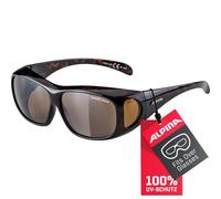 ALPINA OVERVIEW - Verzerrungsfreie und Bruchsichere Sonnenbrille für Brillenträger, Aufsatz für Brillenträger, 100 Prozent UV-Schutz Für Erwachsene