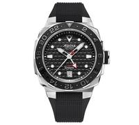 Alpina Seastrong Diver Extreme GMT Automatic AL-560B3VE6 Herrenuhr, silber / schwarz, Armband